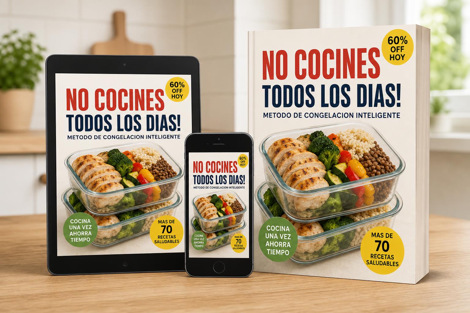 Libro en tablet y celular